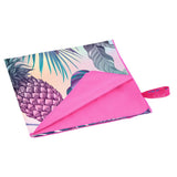 NILS Mikrofaserhandtuch 160x80 cm Ananas - schnelltrocknendes Handtuch für Camping, Strand & Sport