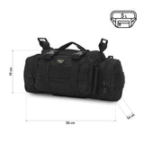 NILS CAMP Hüfttasche XL 5L in Schwarz - taktische Gürteltasche für Outdoor, Alltag & EDC