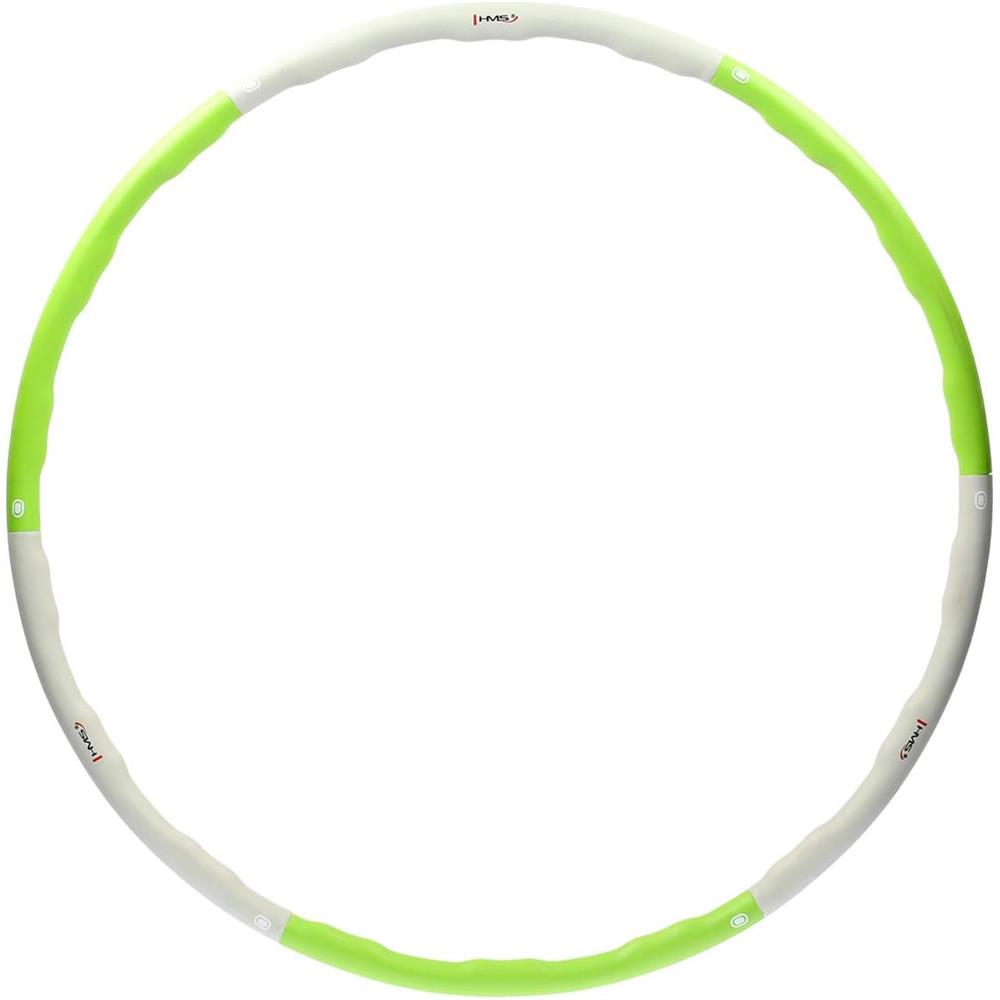 Hula Hoop Reifen 100 cm mit Massagenoppen zum Abnehmen Grün/Grau | HMS HHP003