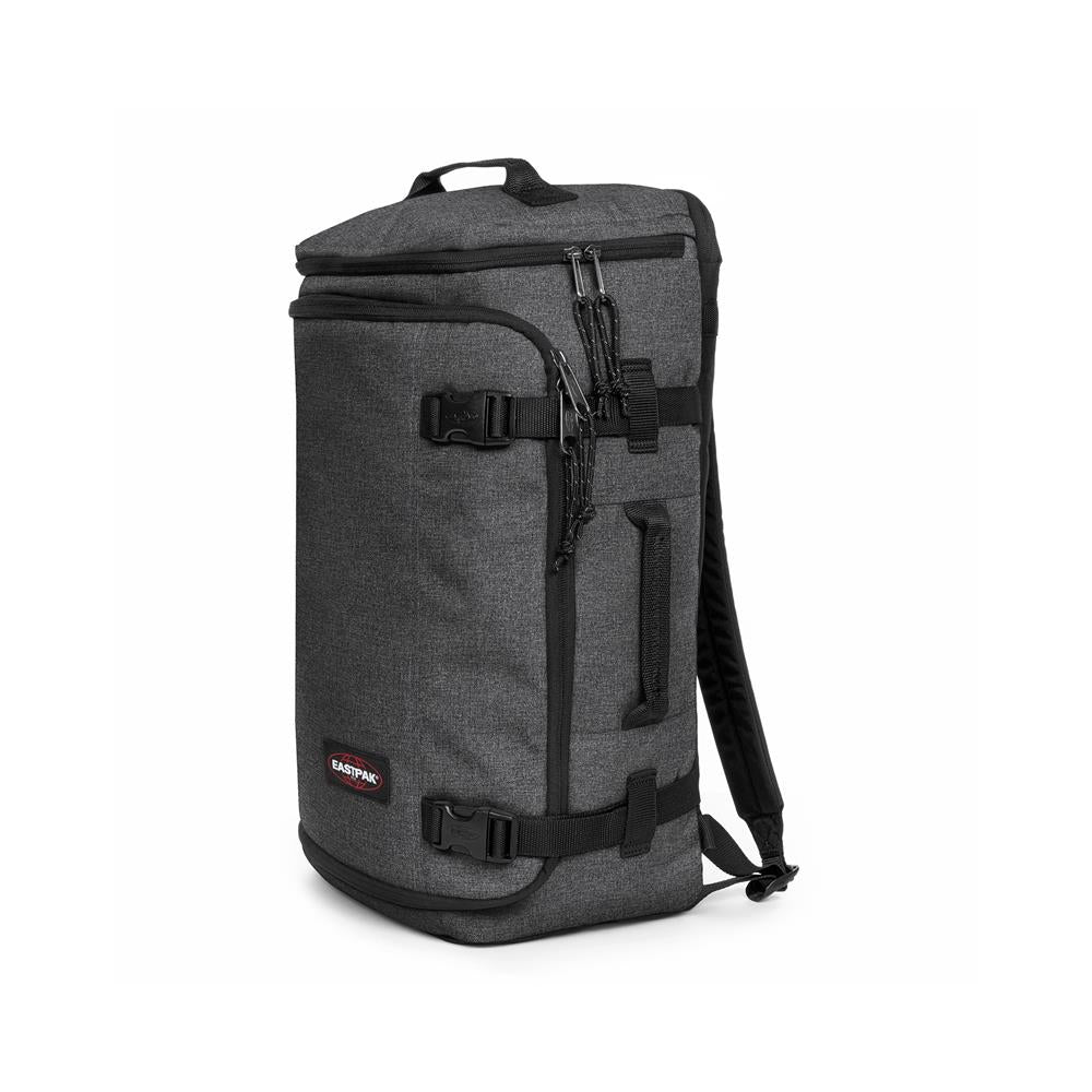 Eastpak CARRY PACK, Reiserucksack, Black Denim (schwarz), 30L, Reisetasche mit Flaschenhalter und Laptopfach