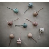 Mushie Schnulleretui, Powder Blue, Schnullerbox aus Silikon, BPA-frei