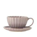 Bloomingville Latina Tasse mit Untertasse Rosa Steingut 180ml