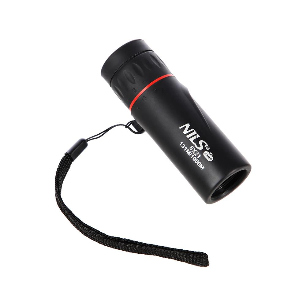 NILS CAMP Monokular 8x19 Fernglas Taschenfernrohr mit Tasche