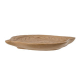 Bloomingville Lizz Schale braun L18 cm aus Steingut – dekorative Schale für Schlafzimmer & Bad