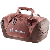 deuter Duffel 50, Reisetasche, caspia-raisin (braun), mit Seitentasche und Netzinnentasche
