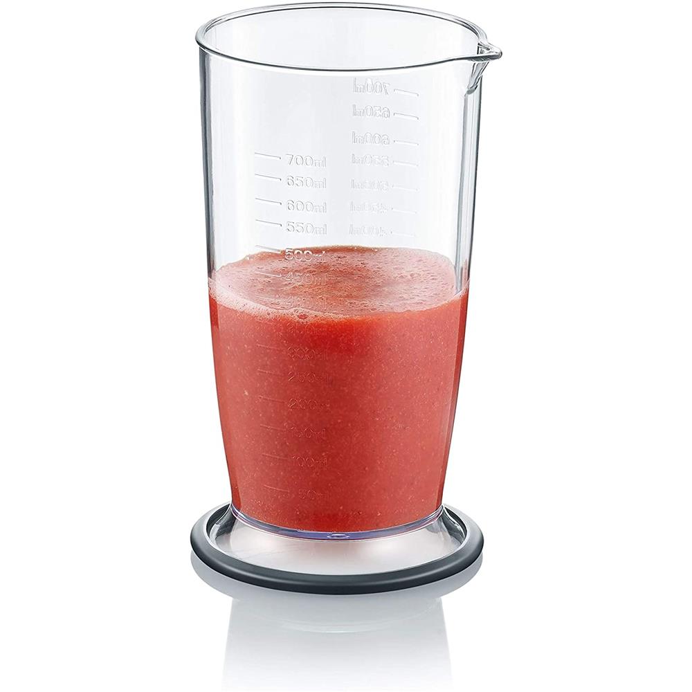 GRAEF Stabmixer HB 501 und 3-teiliges Zubehör-Set Mixstab Pürierstab Zerkleinerer Weiß/Edelstahl | B-Ware