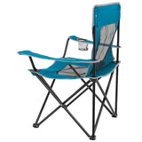 NILS CAMP Campingstuhl klappbar Blau - leichter Klappstuhl für Garten, Strand, Festival & Camping