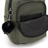 Kipling SEOUL S, Kleiner Rucksack, Green Moss (grün), 14L, mit 11-Zoll-Tabletfach