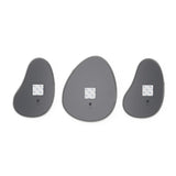 Umbra Hubba Pebble Wandspiegel Set, 3-teilig, mit organischer Form