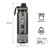 NILS CAMP Trinkflasche Tritan 700 ml grau für Camping Outdoor Sport Reisen
