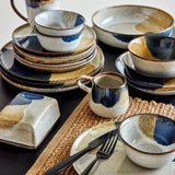 Bloomingville Jules Tasse aus Steingut in Blau 300 ml – handgefertigte Tasse für Küche