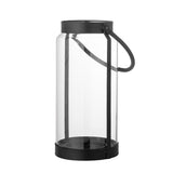 Bloomingville Danila Teelichthalter schwarz D13,5 cm aus Glas – moderner Kerzenhalter für Wohnzimmer