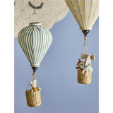 Bloomingville MINI Pomp Mobile, Gelb, Heißluftballon groß, Kinderzimmer, Dekoration