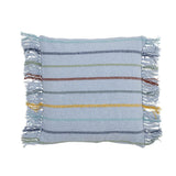 Bloomingville MINI Frey Kissen, Blau, Recycelte Baumwolle, 45x45 cm, Kinderzimmer, dänisches Design