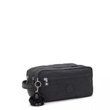 Kipling AGOT, Kulturtasche, Black Noir (schwarz), Kosmetiktasche mit Reißverschluss & Fächern