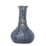 Bloomingville Kali Vase blau Steingut Deko Vase Wohnzimmer Tischdeko skulptural