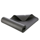 Yogamatte 183 x 61 x 1,5 cm Fitnessmatte Schwarz Gymnastikmatte rutschfest | HMS YM04