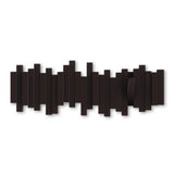 Umbra Stäbchen Garderobenhaken 49 x 18 x 3 cm Espresso 5 Haken Kunststoff Garderobenleiste