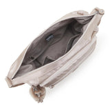 Kipling GABBIE M, Mittelgroße Umhängetasche, Metallic Glow (beige), Schultertasche mit Reißverschluss