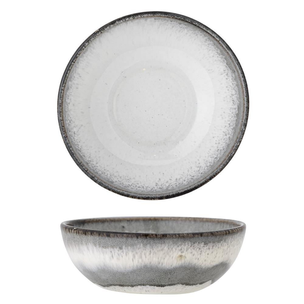 Bloomingville Paula Schüssel, Grau, 525ml, Steingut, dänisches Design