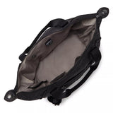 Kipling ART, Handtasche, Signature Emb (schwarz), Tasche mit abnehmbaren Trägern & viel Stauraum