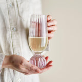 Bloomingville Taurin Champagnerglas Klar Glas D6xH17 cm – elegantes Sektglas