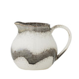 Bloomingville Paula Milchkännchen Grau Steingut D10,5xH10 cm – grauer Krug