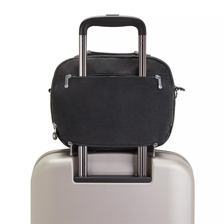 Kipling PALMBEACH, Beautycase, Black Noir (schwarz), Kulturtasche 7L Spiegel Trolleyhalterung