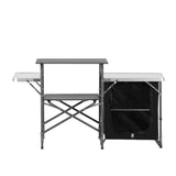 NILS CAMP Campingschrank faltbar für Camping Outdoor Küche mit Stauraum