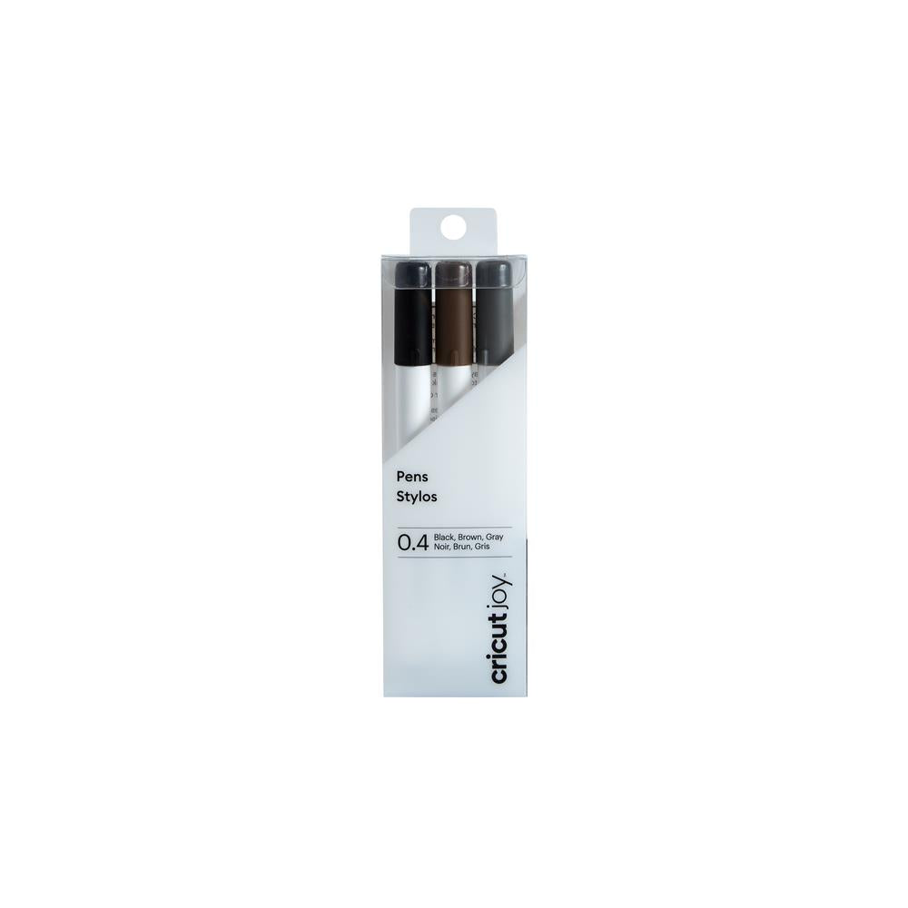 Cricut Joy Stifte Set 3 Stück fein Schwarz Braun Grau Zeichenstift Malstift Fine Point Pen für Karten Deko