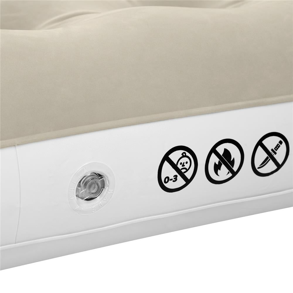 NILS CAMP Campingmatratze Doppelbett beige 191x137x22 cm für Camping Reise Gästebett