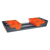 HMS Premium AS007 Aerobic-Steppbrett Schwarz/Orange höhenverstellbar bis 300 kg