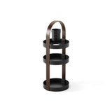 Umbra Bellwood 3-stufiger Kosmetik/Makeup Organizer in Schwarz/Walnuss