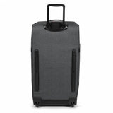Eastpak TRANVERZ L, Großer Reisetrolley, Black Denim (grau), 121L, Rollkoffer mit 2 Rädern und TSA-Schloss