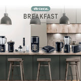 Ariete Breakfast Wasserkocher, Dunkelgrau, 1,7L, Wasserstandsanzeige, 2200W, Klassisches Design