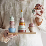 Bloomingville MINI Celebrate Aktivitätsspielzeug Bunt Holz 18er Set