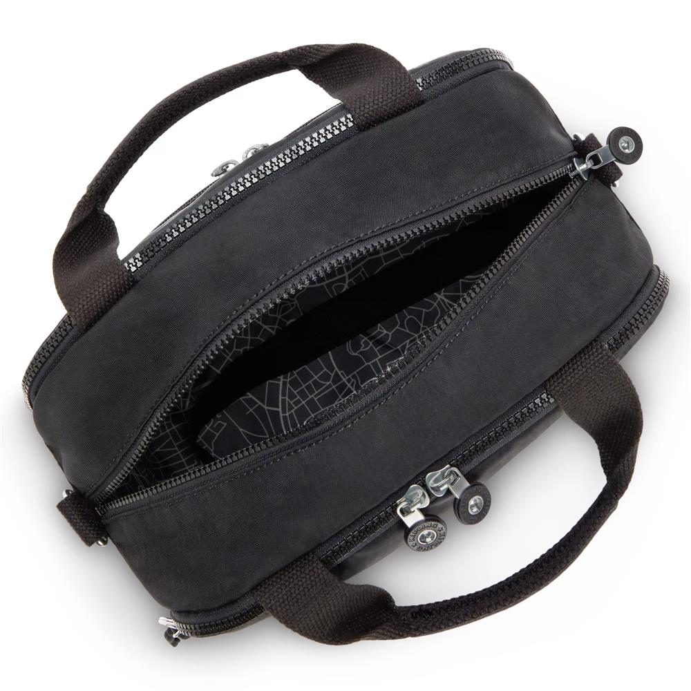 Kipling PALMBEACH, Beautycase, Black Noir (schwarz), Kulturtasche 7L Spiegel Trolleyhalterung