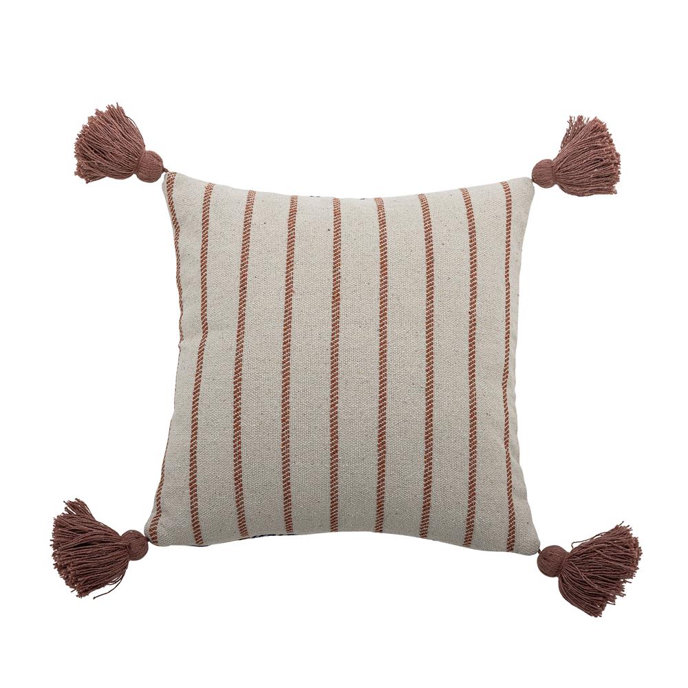 Bloomingville Paisley Kissen 45x45 cm bunt - Kissen aus recycelter Baumwolle mit Paisleymuster für Sofa