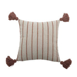 Bloomingville Paisley Kissen 45x45 cm bunt - Kissen aus recycelter Baumwolle mit Paisleymuster für Sofa