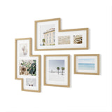 Umbra Mingle Galerie Bilderrahmen-Set und Fotocollage in Natur, 4-teilig