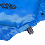 NILS CAMP selbstaufblasende Campingmatte 190 cm in blau mit Kissen Isomatte Outdoor Festival