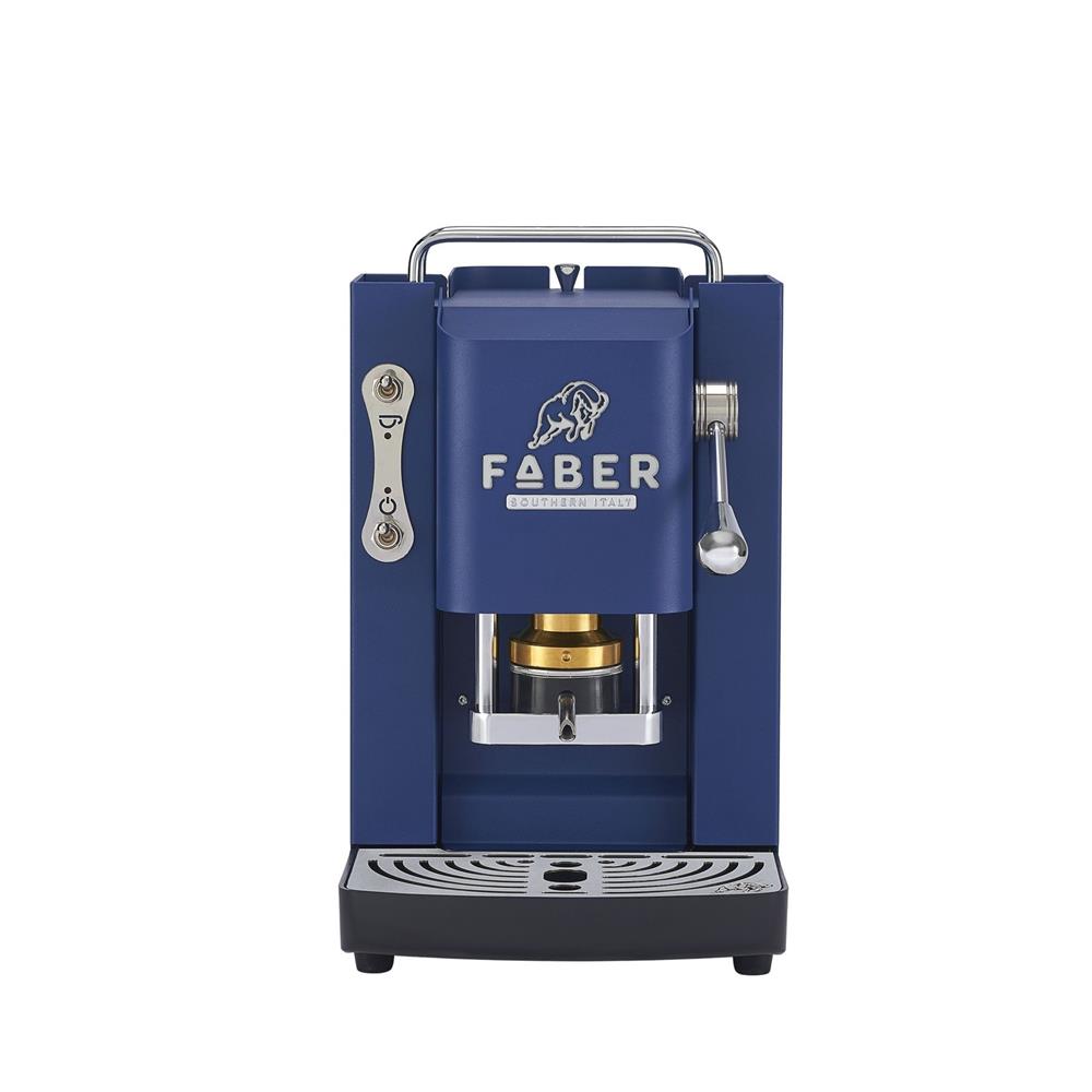 Faber Pro Deluxe 3.0 Navy Blue Chrom ESE Pad Kaffeemaschine 44 mm