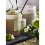 Bloomingville NO. 2 - Green Gardenia Duftkerze, Rose, Natürliches Wachs, 210 G. - 50 Hour - Gift box - D8xH10 cm