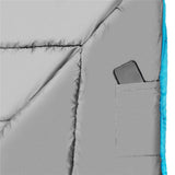 NILS CAMP Schlafsack Rot-Blau - Mumienschlafsack für Camping, Trekking & Outdoor