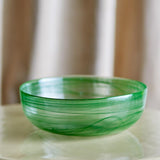 Bloomingville Amelie Dekoschale grün Glas modern 27 cm