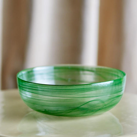 Bloomingville Amelie Dekoschale grün Glas modern 27 cm