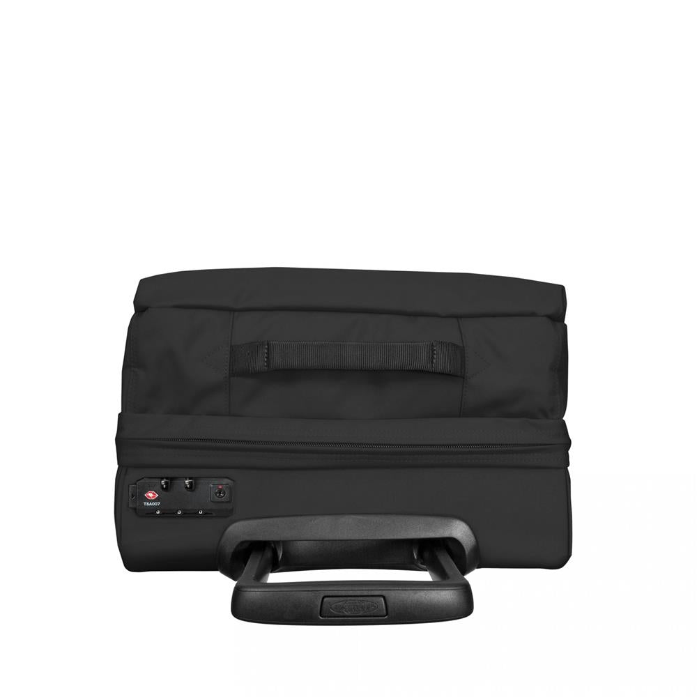 Eastpak TRANS4 L, Großer Reisetrolley, Black (schwarz), 80L, Rollkoffer mit 4 Rädern und TSA-Schloss