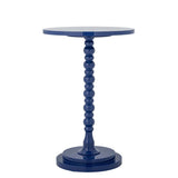 Bloomingville Ellar Beistelltisch blau - Hochglanz Tisch modern skulptural für Wohnzimmer & Sofa