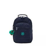 Kipling SEOUL S, kleiner Rucksack, Blue Green Block (blau), Rucksack mit Tabletfach 11 Zoll