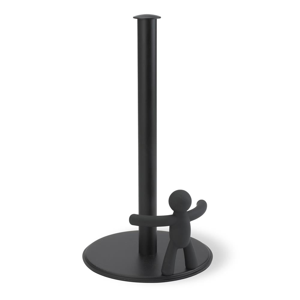 Umbra Buddy Küchenrollenhalter stehend, Rollenhalter für Küchentücher in Schwarz
